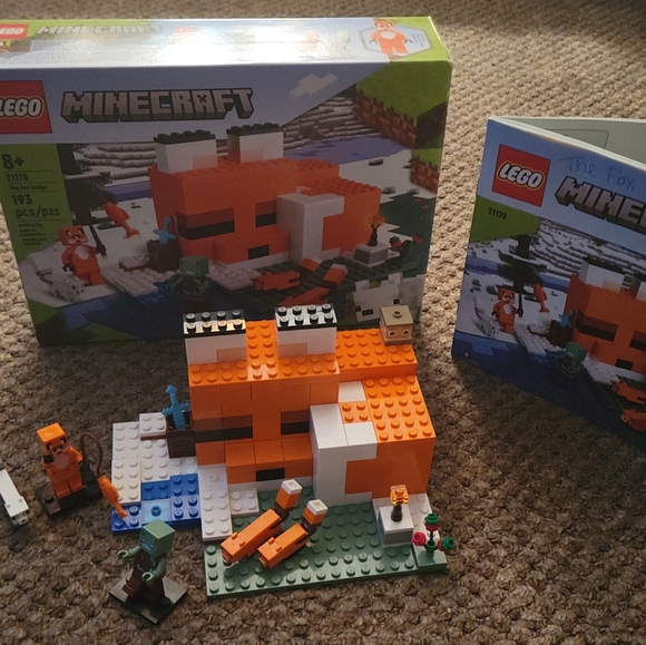 ☆•MINECRAFT LEGO #21178•The Fox Lodge complete set•☆ - Picture 1 of 5